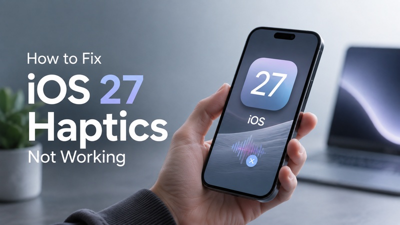 خاصية اللمس في نظام iOS 27 لا تعمل