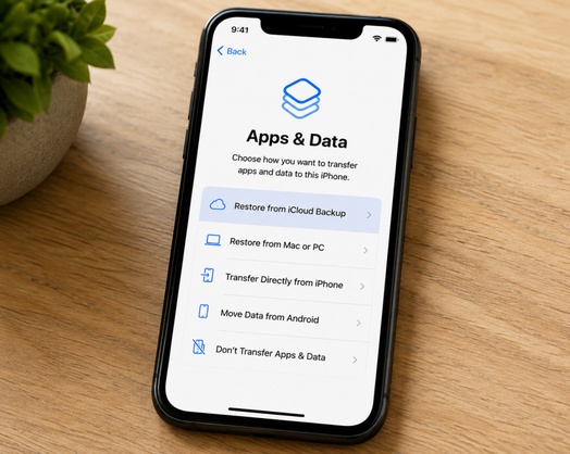 Reboot Setup and Retry Icloud Backup