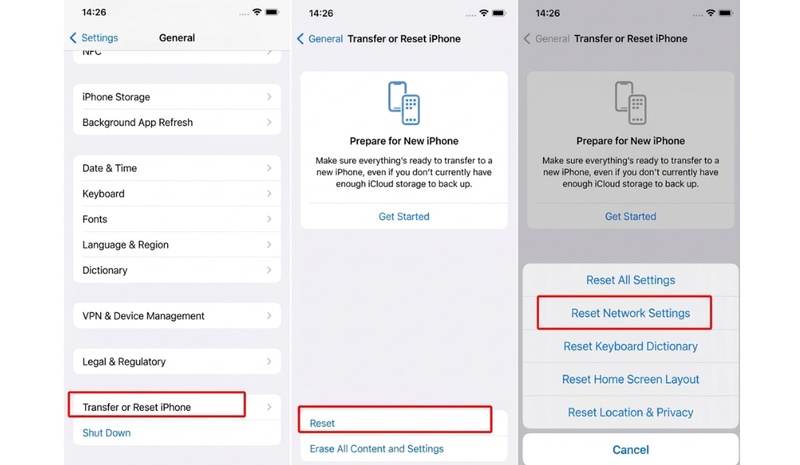 Reset Iphone Network Settings
