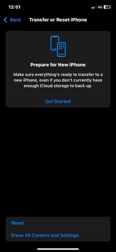 Resetting All Settings on Iphone