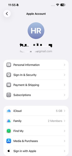 Apple Id Confirm from Settings
