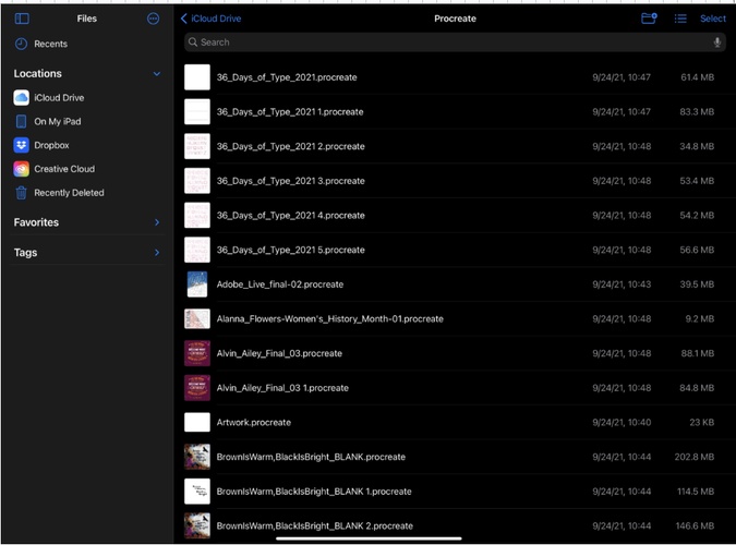 Check Exported Procreate Files