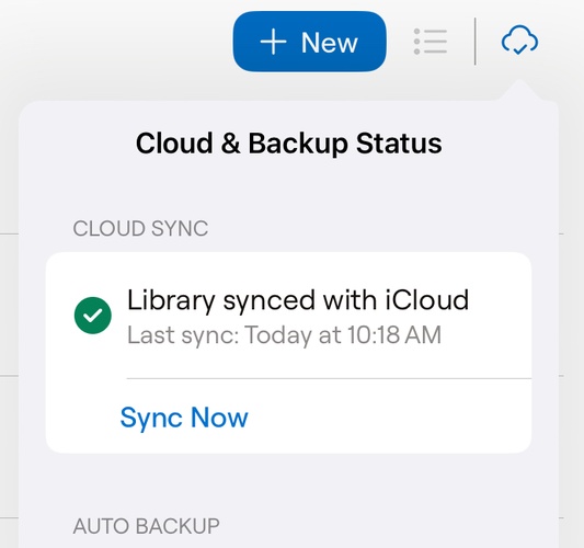 check goodnotes icloud sync