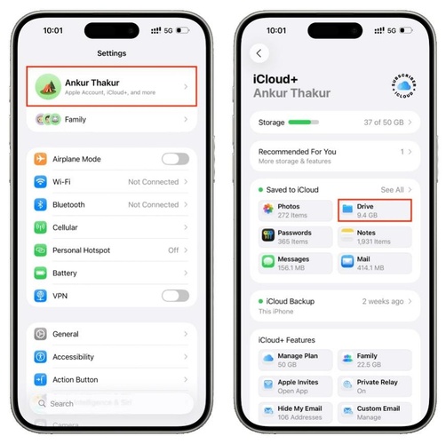 Check Icloud Drive Settings