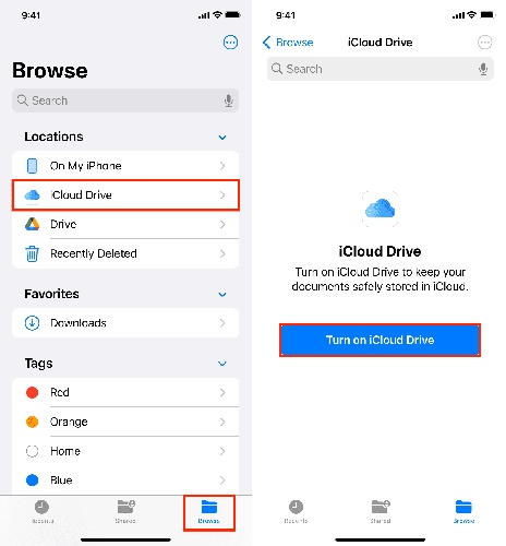 Check Icloud Settings and Enable Relevant Services
