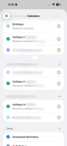 Check If Calendar Events Are Hidden
