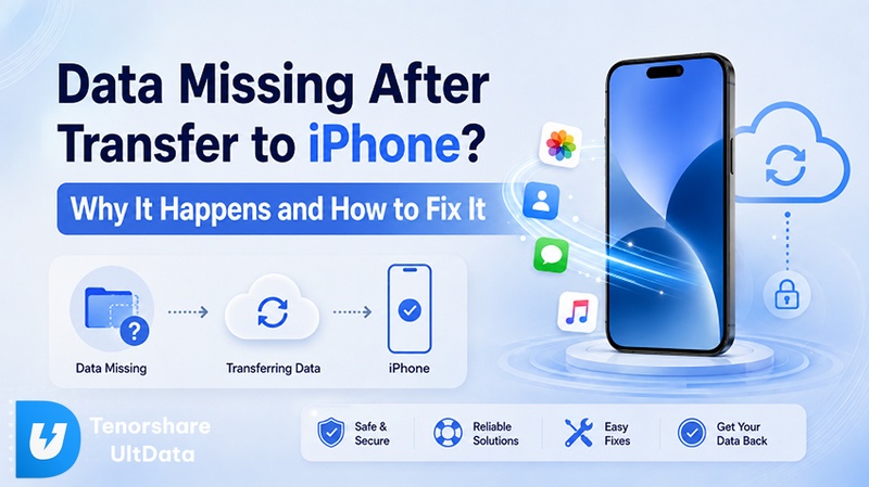 Data Missing After Transfer to Iphone