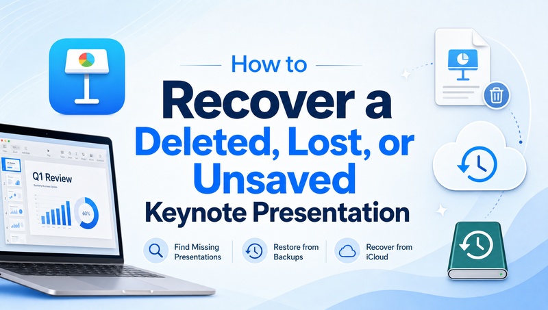 how to recover keynote presentation