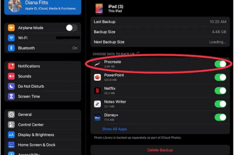 How to Restore Procreate Drawings from Icloud Backup
