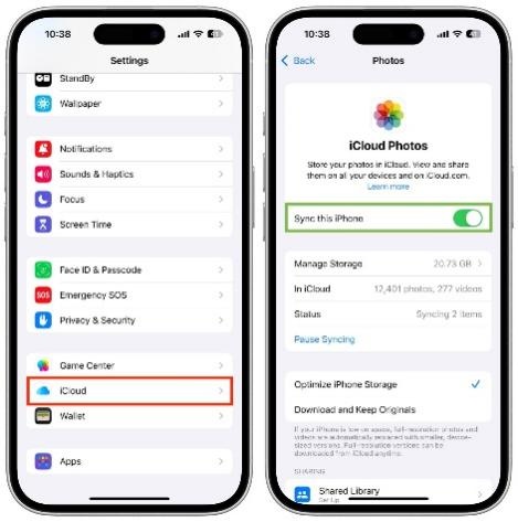 Make Sure Icloud Photos Is Enabled