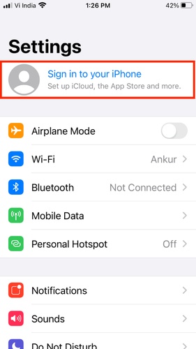 Sign in to Your Apple Account