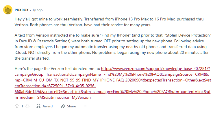 Find My iPhone from Reddit
