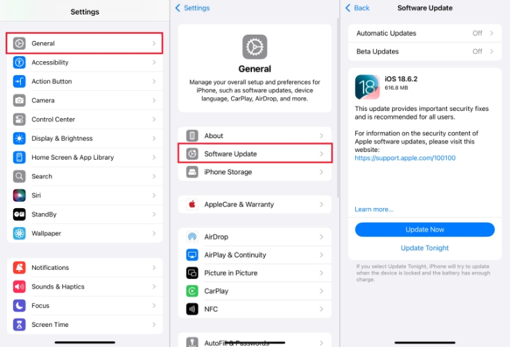 Update iOS Software