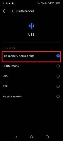 android phone usb file transfer