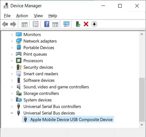 檢查 Apple Mobile Device USB Driver 是否正常安裝