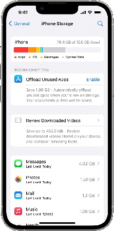 check storage before starting transfer
