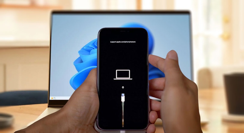 Kurtarma modunda iPhone geri yükleme