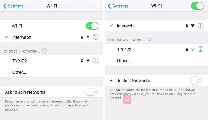 connect the old iphone to stable wifi