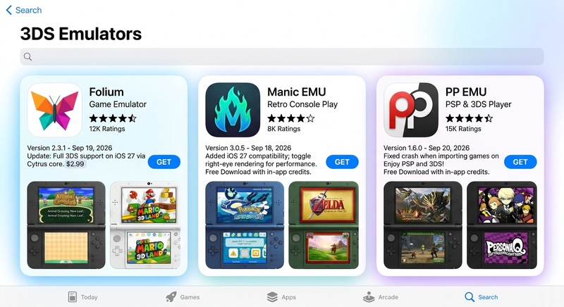 delta emulator lacks 3ds core support