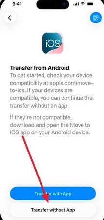 duo setup android transfer without app