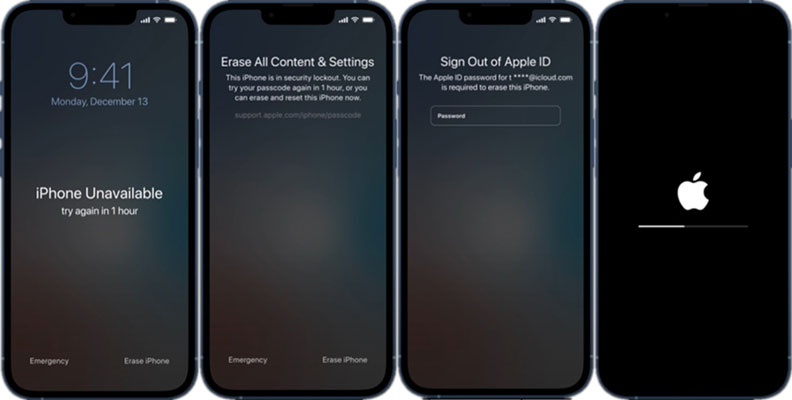 Kilit ekranından iPhone 18'i silme