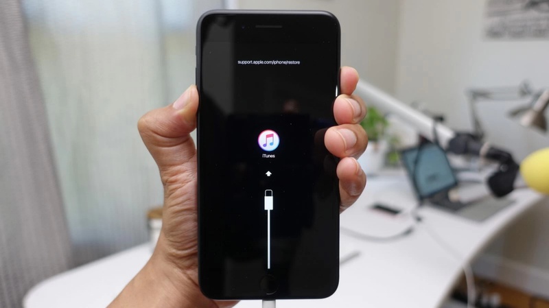 iPhone Duo Wiederherstellungsmodus: Seitentaste gedrückt halten