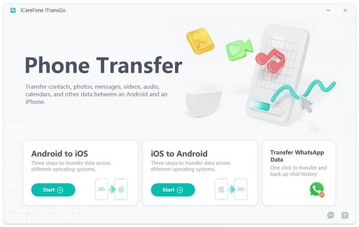 install icarefone itransgo android ios transfer