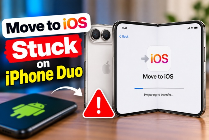 move to ios stuck on iphone duo