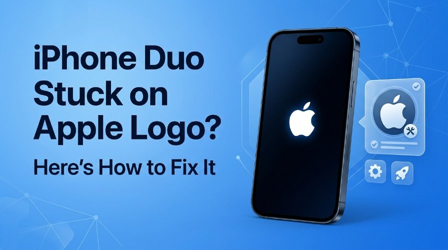 iphone duo stuck on apple logo