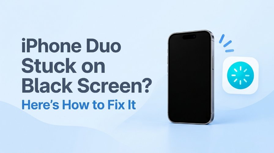 iPhone Duo Bildschirm bleibt schwarz