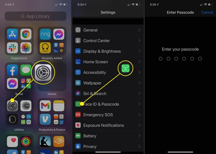 iPhone'da alternatif Face ID görünümü ayarlama