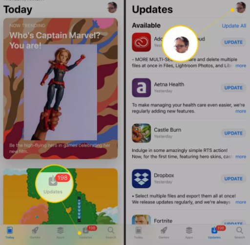 move to updates