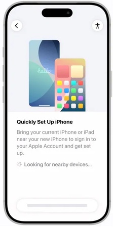 transfer old iphone to new iphone duo after setup