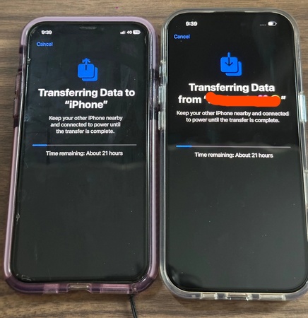 stable setup for quick start transfer