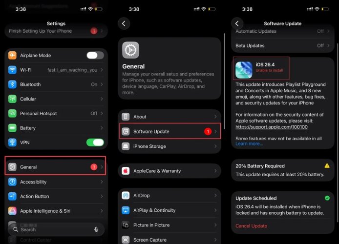 tap software update