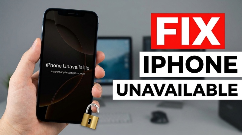 إلغاء قفل iPhone عند نسيان رمز المرور