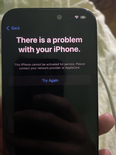 تحقق من أن iPhone غير مقفل من قبل المشغل أو مسروق