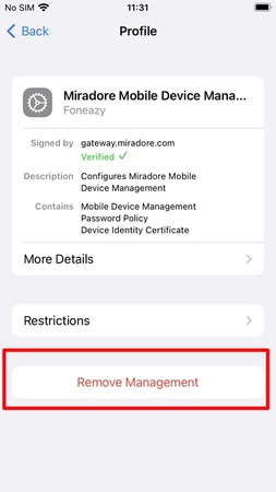 work restrictions cause iphone update stuck