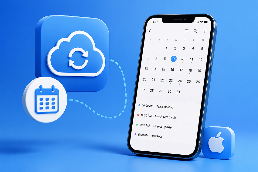 restore calendar from icloud