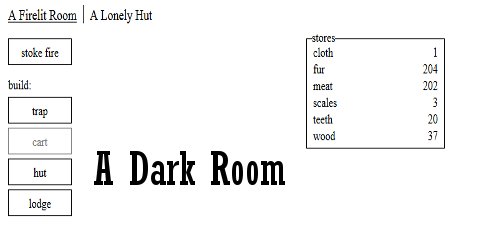 a dark room