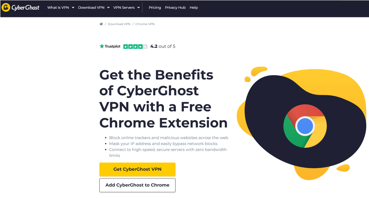 add cyberghost to chrome