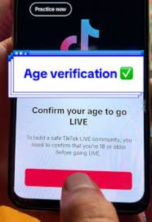 age on tiktok to go live