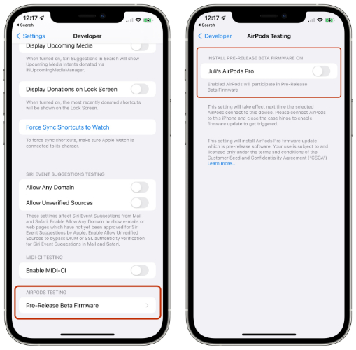 airpods testi