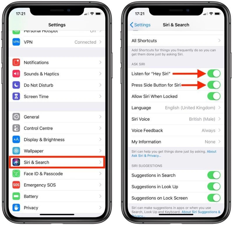 Apple Intelligence and Siri Settings