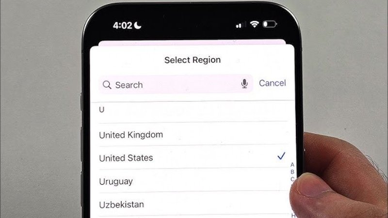 check airpod regional settings