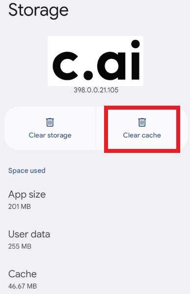 clear cache on android