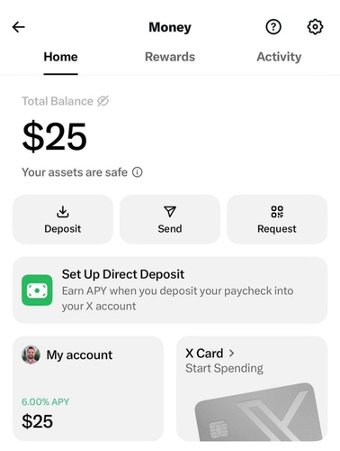 Deposit Money in X App Via Bank