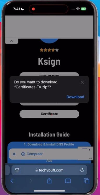 Download KSign Certificate