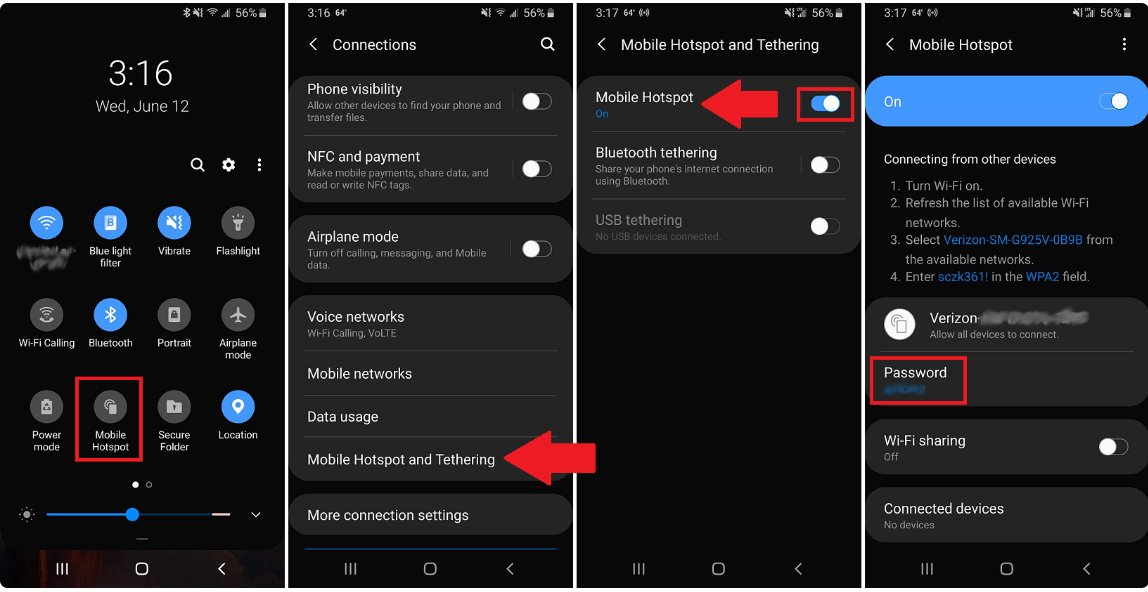 enable mobile hotspot