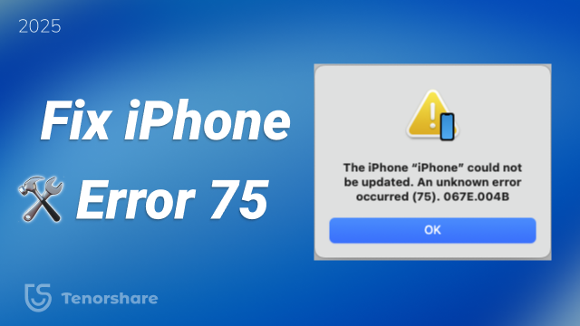 iphone error 75